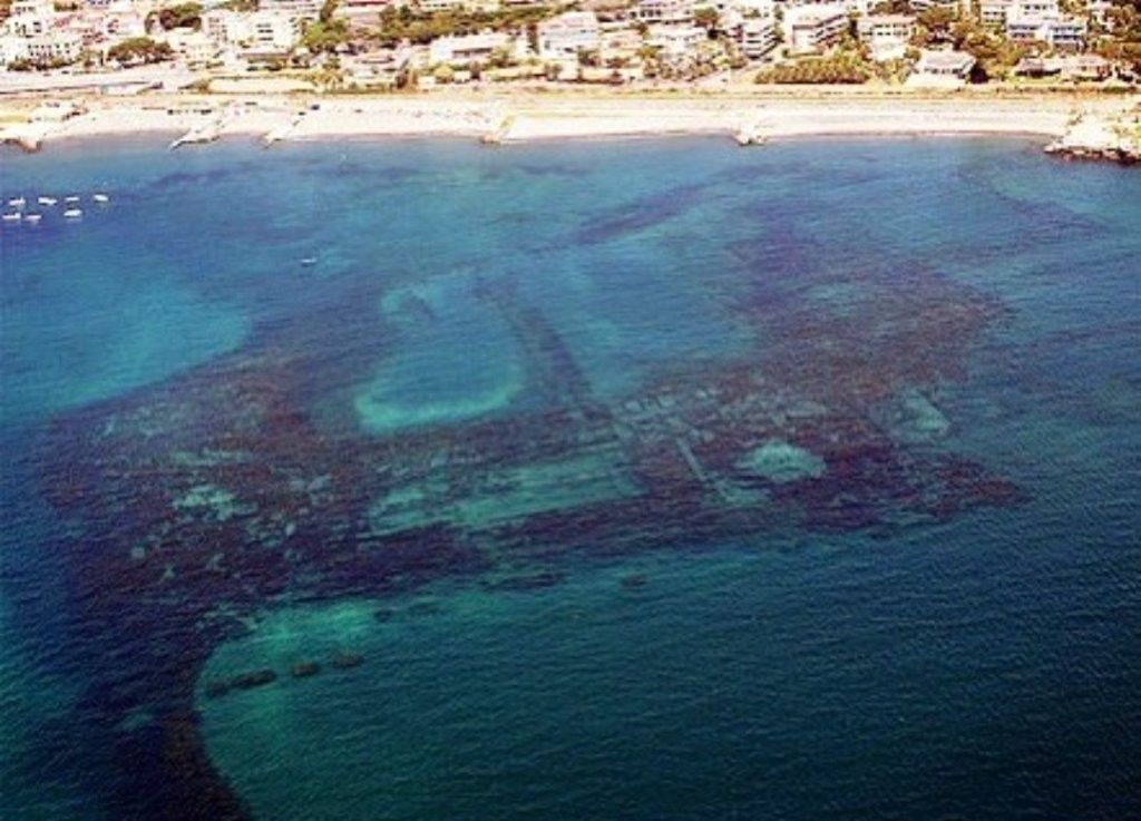 Villas y restos romanos en la zona arqueológica de Baia