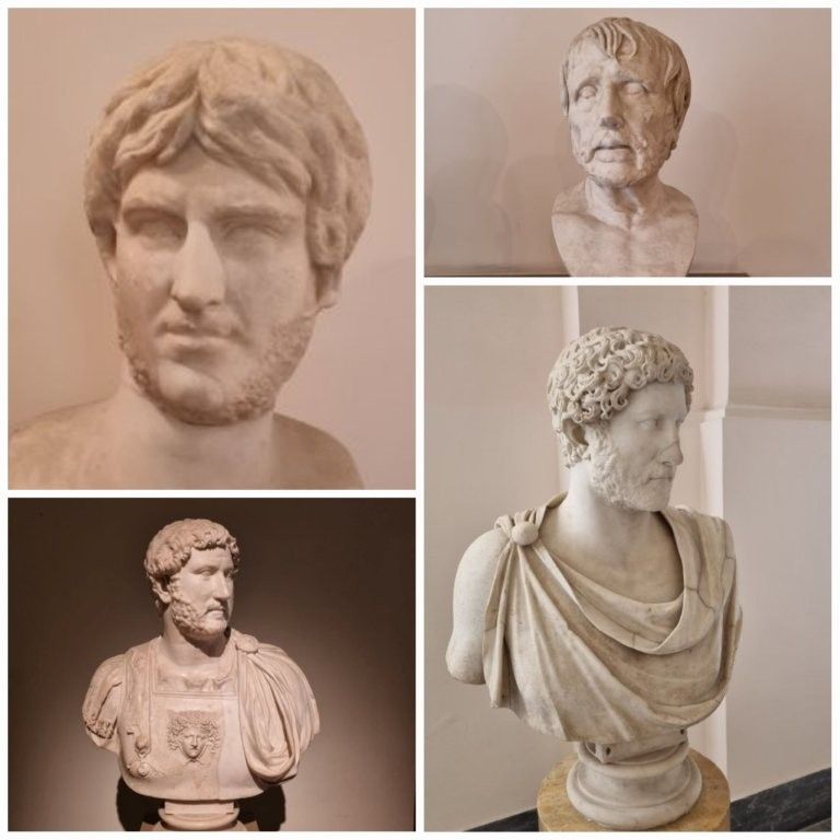 Detalle de los bronces de la Villa de los Papiros