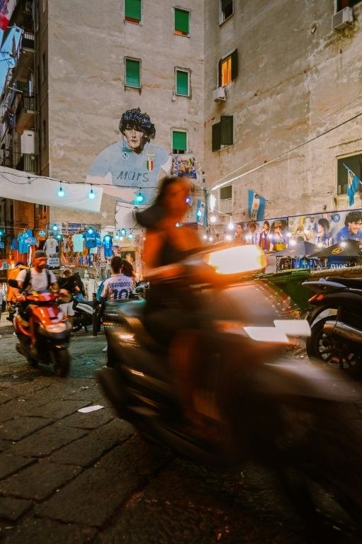 Mural de Diego Armando Maradona en los Quartieri Spagnoli de Nápoles